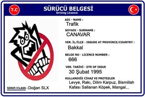 15. Trafik canavarı: Arkadaşınız direksiyon başında bir canavara mı dönüşüyor? Yayalara, bisikletlilere, motorlulara katiyen yol hakkı tanımıyor mu? Kadın sürücülere en ufak bir hatalarında saydırmaya mı başlıyor? Müsait bir yerde inebilirsiniz.